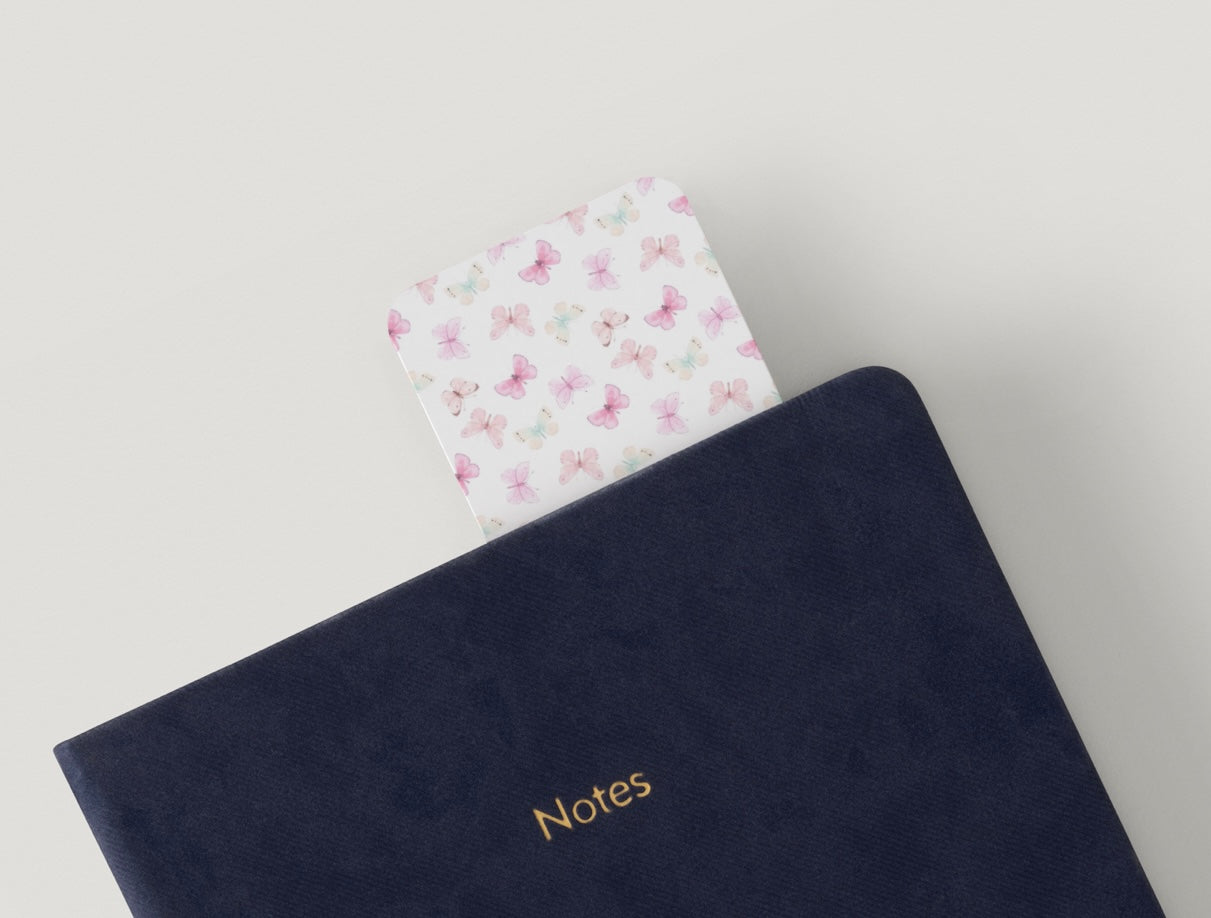Butterfly Bookmark, Pink Butterfly Bookmark, Aesthetic Bookmark, Cute Bookmark, Coquette Bookmark, Floral Butterfly Bookmark, Book Lover Gift, Cute Reading Accessory