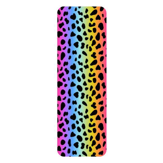 Rainbow Leopard Bookmark, Cheetah Print Bookmark, Colorful Bookmark, Aesthetic Bookmark, Bold Pattern Bookmark, Book Lover Gift, Cute Reading Accessory, Trendy Bookmark