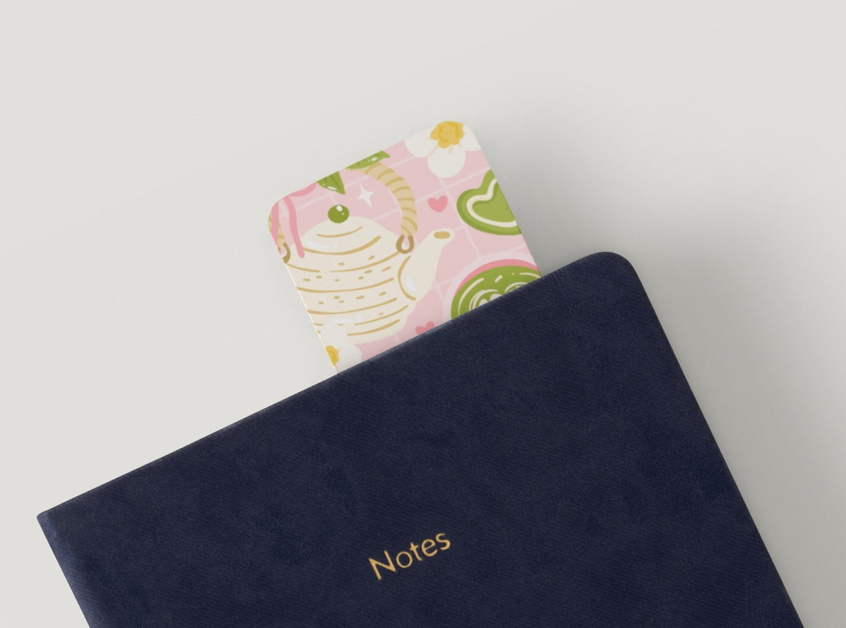 Matcha Bookmark, Cute Coffee Bookmark, Aesthetic Green Bookmark, Kawaii Bookmark, Tea Lover Gift, Coquette Bookmark, Book Lover Gift, Cute Reading Accessory