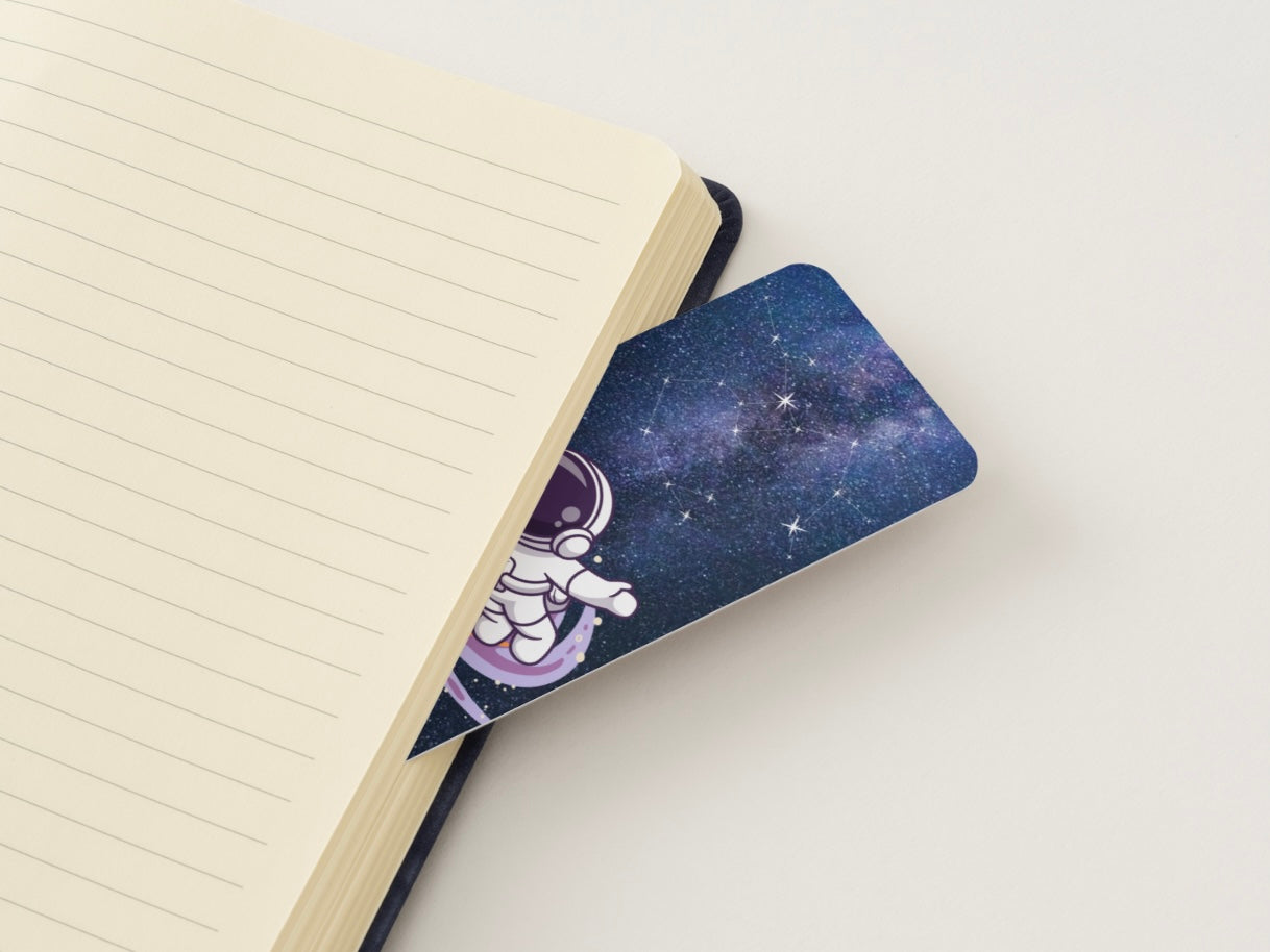 Astronaut Bookmark, Space Bookmark, Galaxy Bookmark, Cute Space Bookmark, Outer Space Bookmark, Book Lover Gift, Sci Fi Bookmark, Cute Reading Accessory