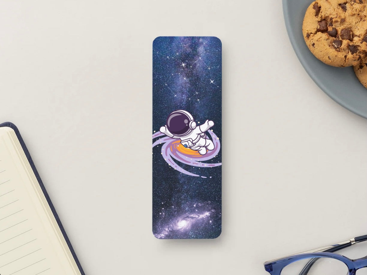 Astronaut Bookmark, Space Bookmark, Galaxy Bookmark, Cute Space Bookmark, Outer Space Bookmark, Book Lover Gift, Sci Fi Bookmark, Cute Reading Accessory