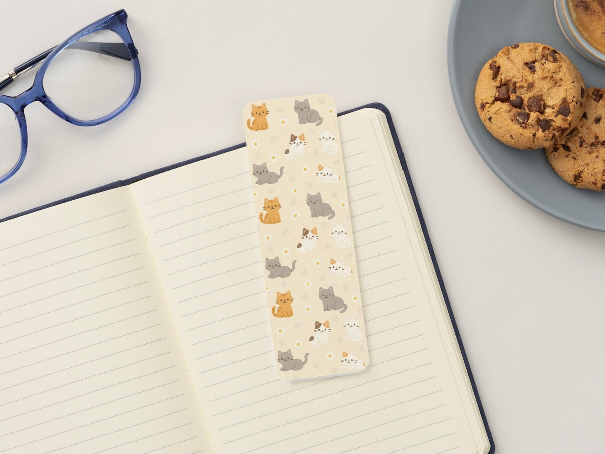 Cat Bookmark, Cute Cat Bookmark, Kawaii Bookmark, Aesthetic Bookmark, Animal Bookmark, Book Lover Gift, Cat Lover Gift, Cute Reading Accessory