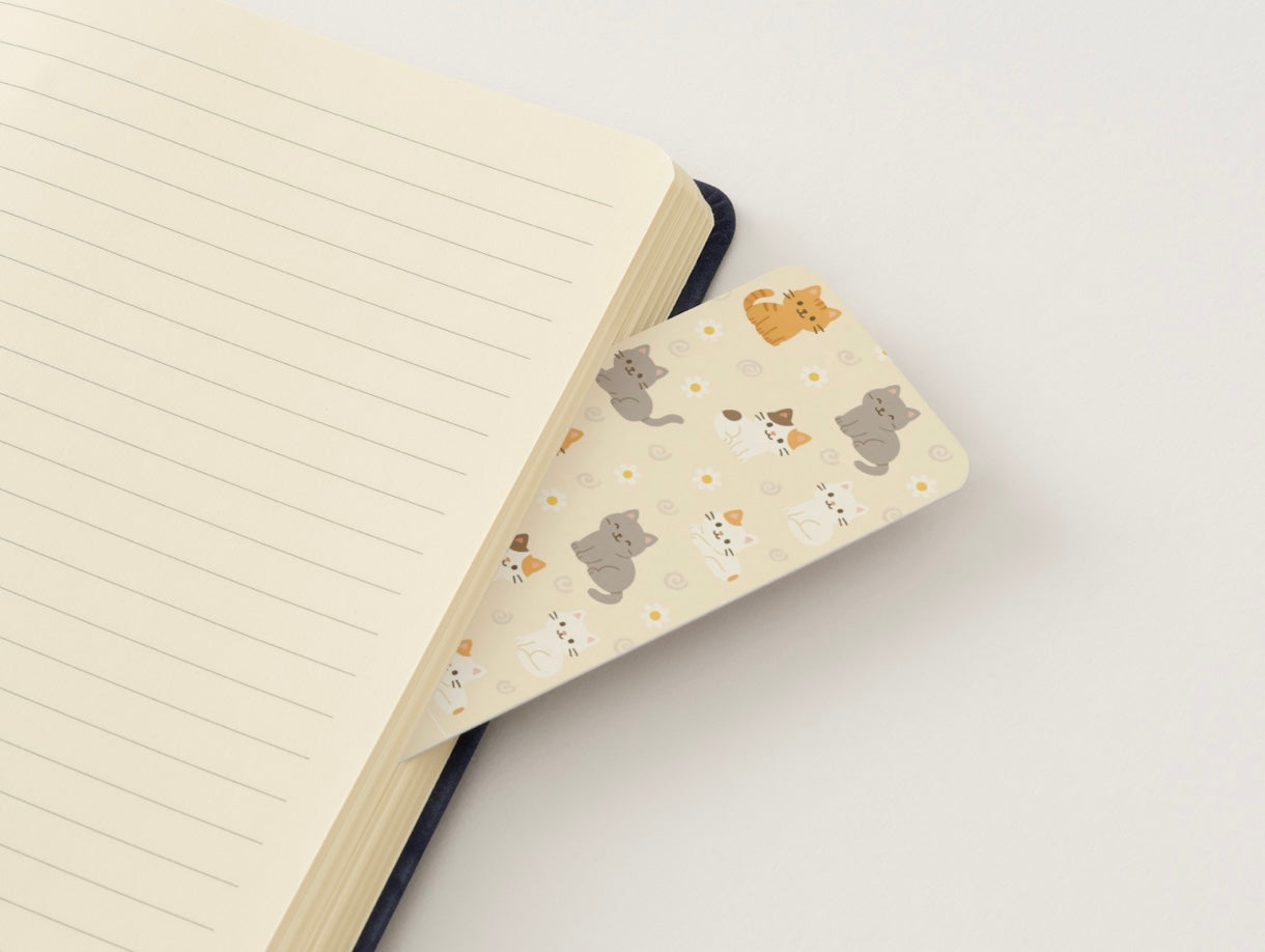 Cat Bookmark, Cute Cat Bookmark, Kawaii Bookmark, Aesthetic Bookmark, Animal Bookmark, Book Lover Gift, Cat Lover Gift, Cute Reading Accessory