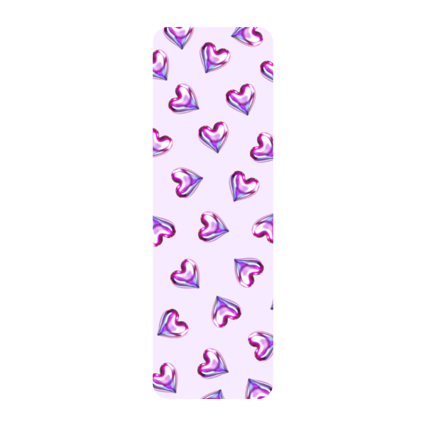 Holographic Heart Bookmark, Cute Heart Bookmark, Aesthetic Bookmark, Purple Bookmark, Kawaii Bookmark, Love Bookmark, Book Lover Gift, Cute Reading Accessory