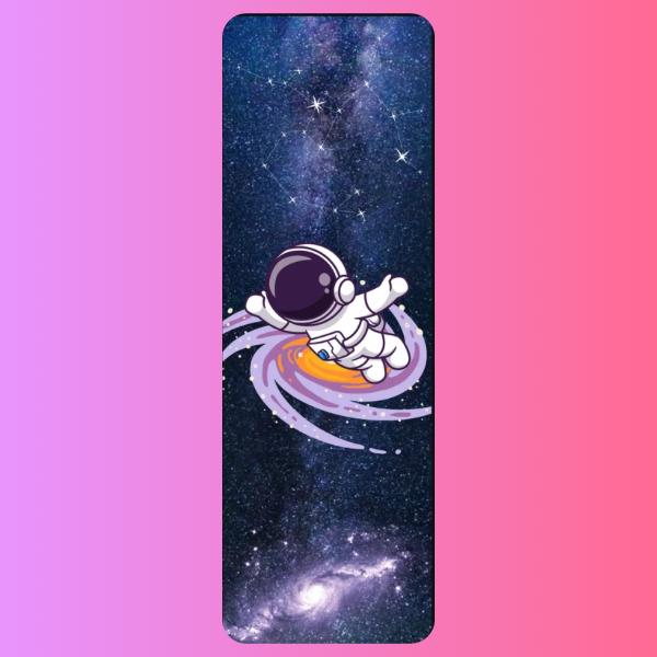 Astronaut Bookmark, Space Bookmark, Galaxy Bookmark, Cute Space Bookmark, Outer Space Bookmark, Book Lover Gift, Sci Fi Bookmark, Cute Reading Accessory