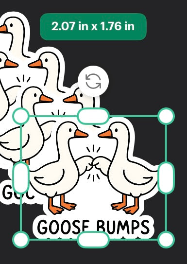 Funny Goose Bumps Sticker | Cute Goose Sticker | Pun Sticker | Waterproof Vinyl Laptop Sticker | Aesthetic Animal Sticker | Gift for Friends
