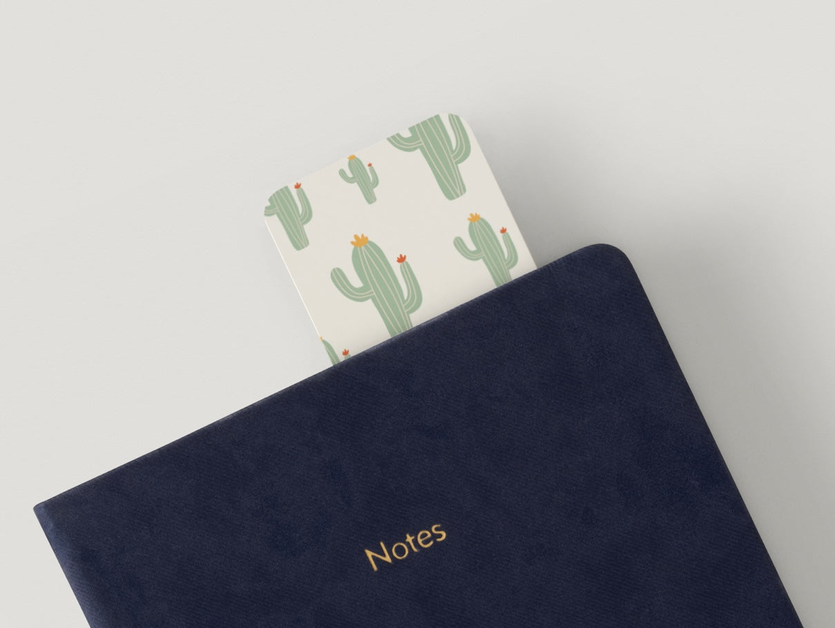 Cactus Bookmark, Desert Bookmark, Plant Bookmark, Botanical Bookmark, Green Aesthetic Bookmark, Cute Bookmark, Book Lover Gift, Nature Reading Accessory