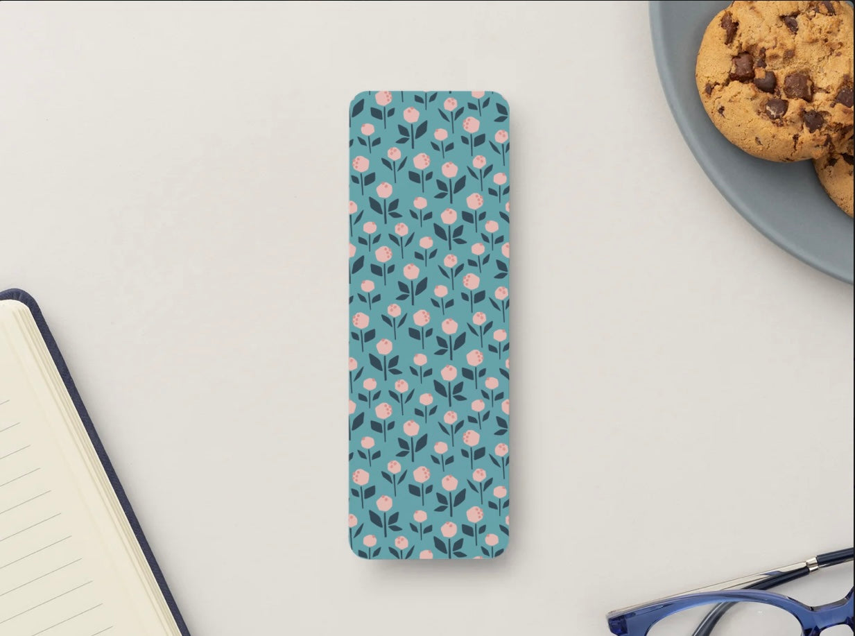 Floral Bookmark, Cute Flower Bookmark, Aesthetic Bookmark, Pink Flower Bookmark, Minimalist Bookmark, Book Lover Gift, Spring Bookmark, Cute Reading Accessory