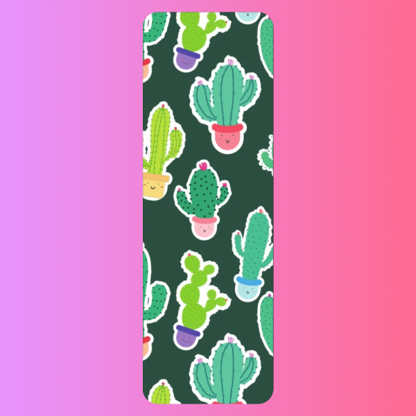 Cute Cactus Bookmark, Kawaii Plant Bookmark, Cartoon Cactus Bookmark, Aesthetic Bookmark, Fun Bookmark, Book Lover Gift, Plant Lover Gift, Cute Reading Accessory