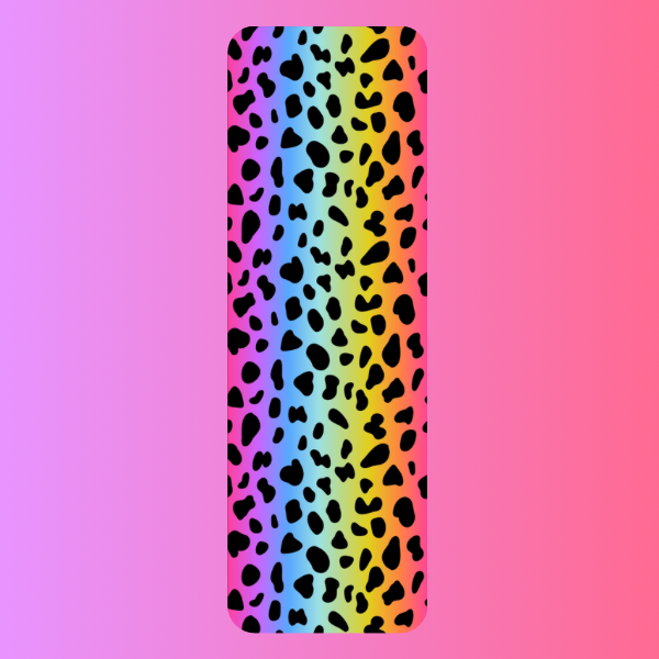 Rainbow Leopard Bookmark, Cheetah Print Bookmark, Colorful Bookmark, Aesthetic Bookmark, Bold Pattern Bookmark, Book Lover Gift, Cute Reading Accessory, Trendy Bookmark