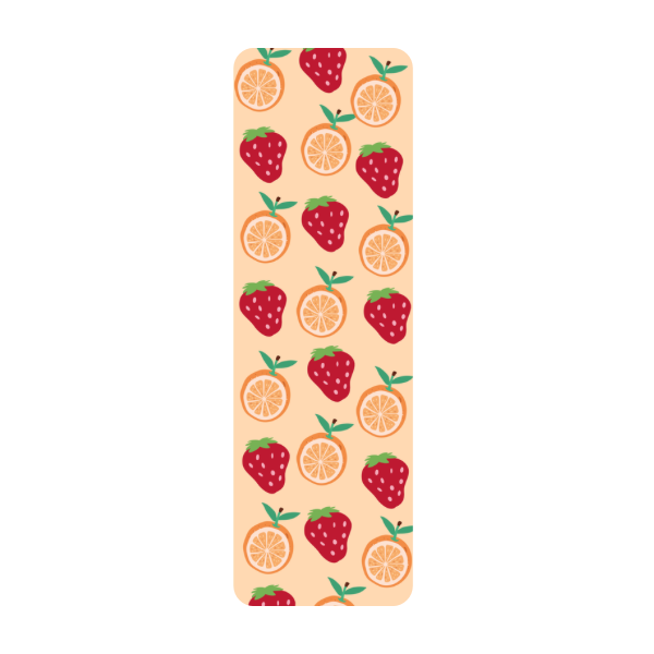 Strawberry Bookmark, Orange Bookmark, Fruit Bookmark, Cute Bookmark, Aesthetic Bookmark, Kawaii Bookmark, Summer Bookmark, Book Lover Gift, Cute Reading Accessory