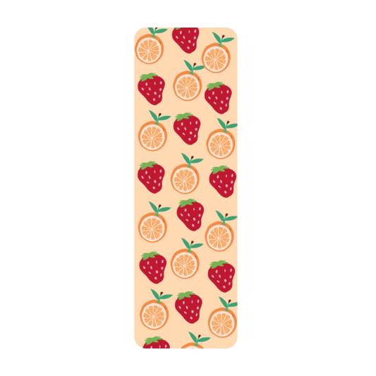 Strawberry Bookmark, Orange Bookmark, Fruit Bookmark, Cute Bookmark, Aesthetic Bookmark, Kawaii Bookmark, Summer Bookmark, Book Lover Gift, Cute Reading Accessory