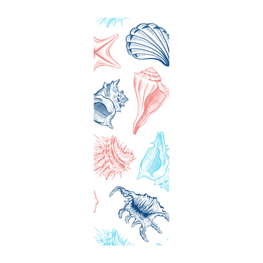 Seashell Bookmark, Coastal Bookmark, Ocean Lover Gift, Beach Bookmark, Vintage Shell Illustration Bookmark, Nautical Bookmark, Book Lover Gift, Summer Reading Accessory