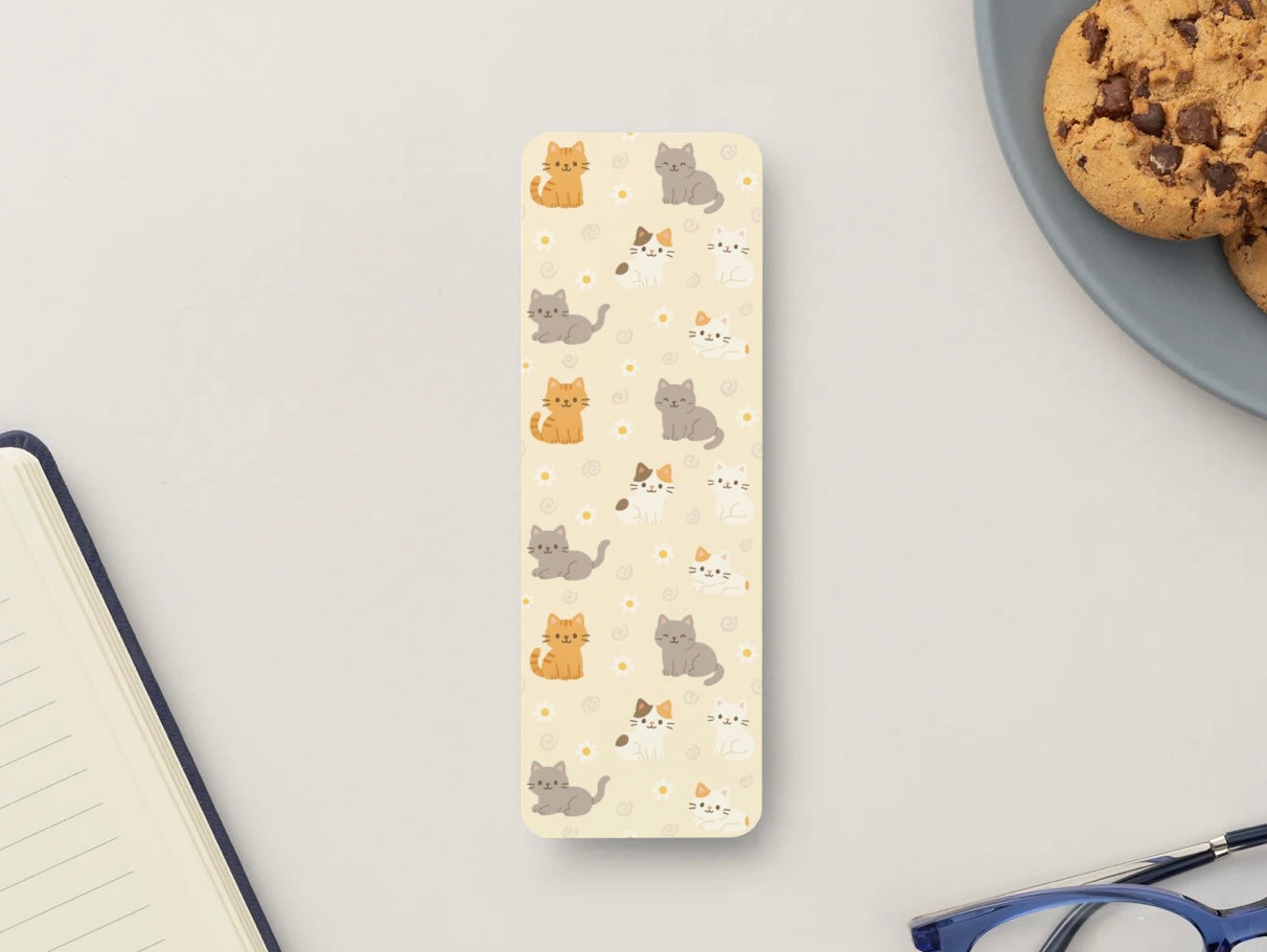 Cat Bookmark, Cute Cat Bookmark, Kawaii Bookmark, Aesthetic Bookmark, Animal Bookmark, Book Lover Gift, Cat Lover Gift, Cute Reading Accessory