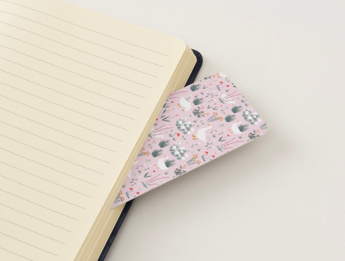 Cozy Goose Floral Bookmark | Cute Animal Bookmark | Aesthetic Reader Gift | Spring Cottagecore Bookmark | Book Lover Gift Idea | Teacher Gift