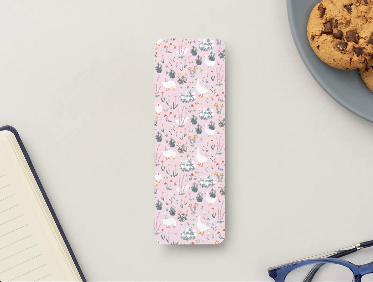 Cozy Goose Floral Bookmark | Cute Animal Bookmark | Aesthetic Reader Gift | Spring Cottagecore Bookmark | Book Lover Gift Idea | Teacher Gift