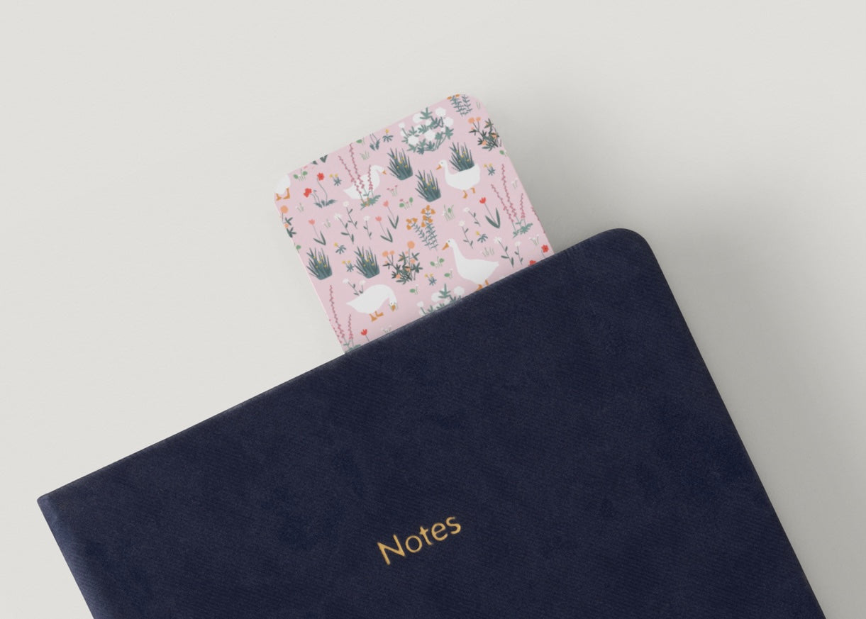 Cozy Goose Floral Bookmark | Cute Animal Bookmark | Aesthetic Reader Gift | Spring Cottagecore Bookmark | Book Lover Gift Idea | Teacher Gift