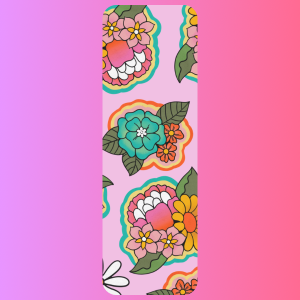 Floral Bookmark, Boho Bookmark, Colorful Floral Bookmark, Aesthetic Bookmark, Book Lover Gift, Cute Reading Accessory