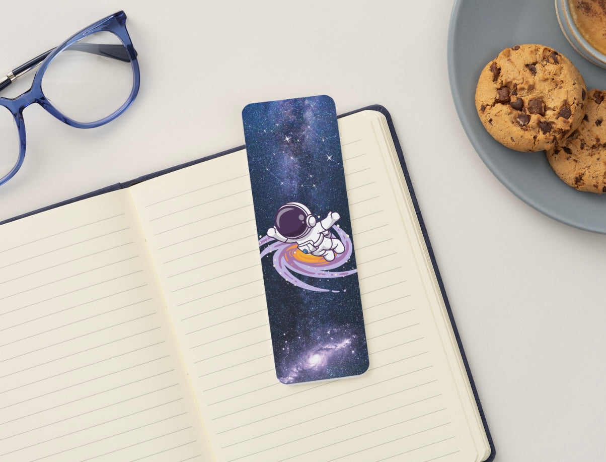 Astronaut Bookmark, Space Bookmark, Galaxy Bookmark, Cute Space Bookmark, Outer Space Bookmark, Book Lover Gift, Sci Fi Bookmark, Cute Reading Accessory