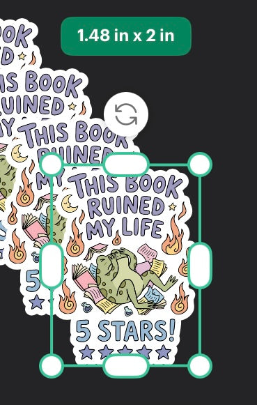 Funny Book Lover Sticker – “This Book Ruined My Life 5 Stars” Frog Sticker, Bookish Humor Decal, Reader Gift, Kindle Laptop Water Bottle Sticker