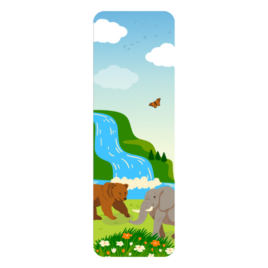 Animal Bookmark, Nature Bookmark, Bear Elephant Bookmark, Cute Wildlife Bookmark, Kids Bookmark, Storybook Bookmark, Book Lover Gift, Cute Reading Accessory