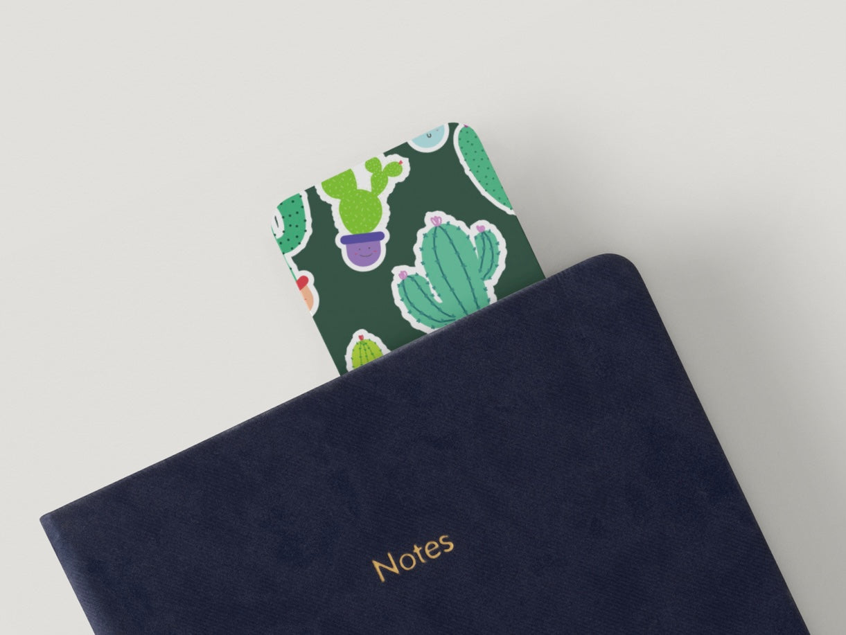 Cute Cactus Bookmark, Kawaii Plant Bookmark, Cartoon Cactus Bookmark, Aesthetic Bookmark, Fun Bookmark, Book Lover Gift, Plant Lover Gift, Cute Reading Accessory