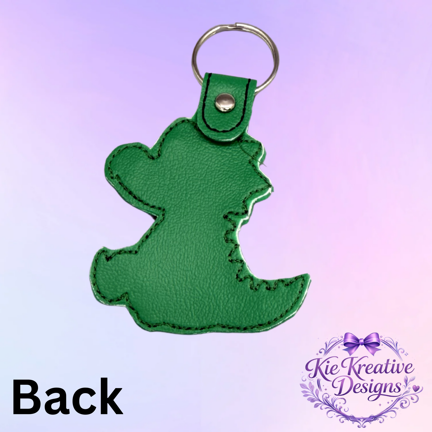Cute Alligator Embroidered Keychain – Green Gator Key Fob – Florida Animal Bag Charm – Southern Gift Idea – Kids Backpack Charm – Small Thoughtful Gift