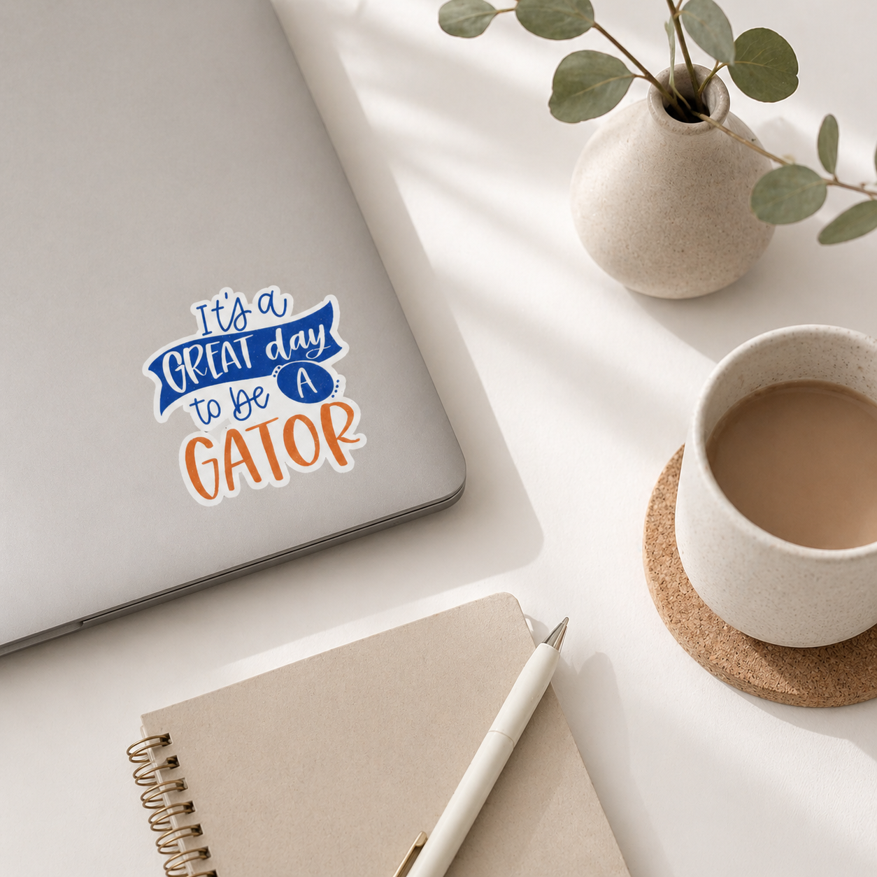 It’s a Great Day to Be a Gator Sticker | Florida College Sticker | Laptop Water Bottle Decal | UF Inspired Gift | Student Gift | Game Day Sticker